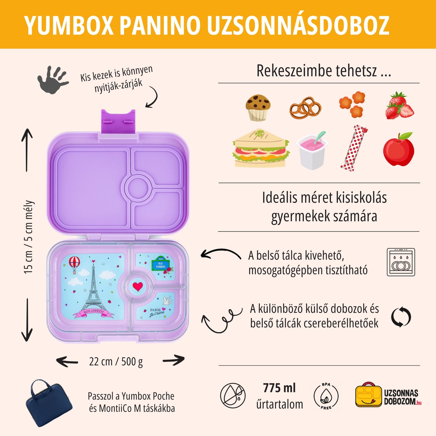 Yumbox Panino Wow red / Bike race