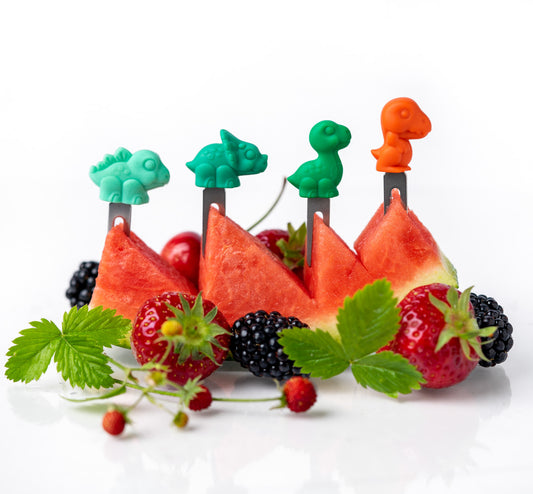 4 db mini villa rozsdamentes acélból - Dinók