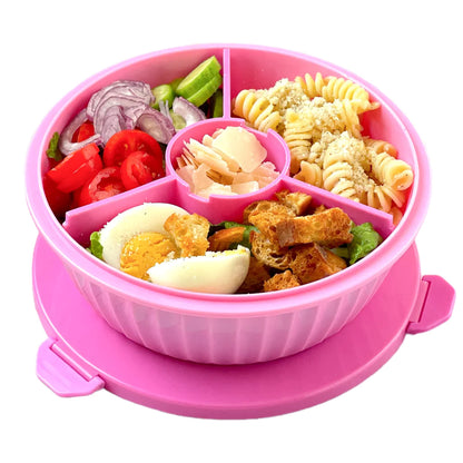 Yumbox salátás doboz - rózsaszín