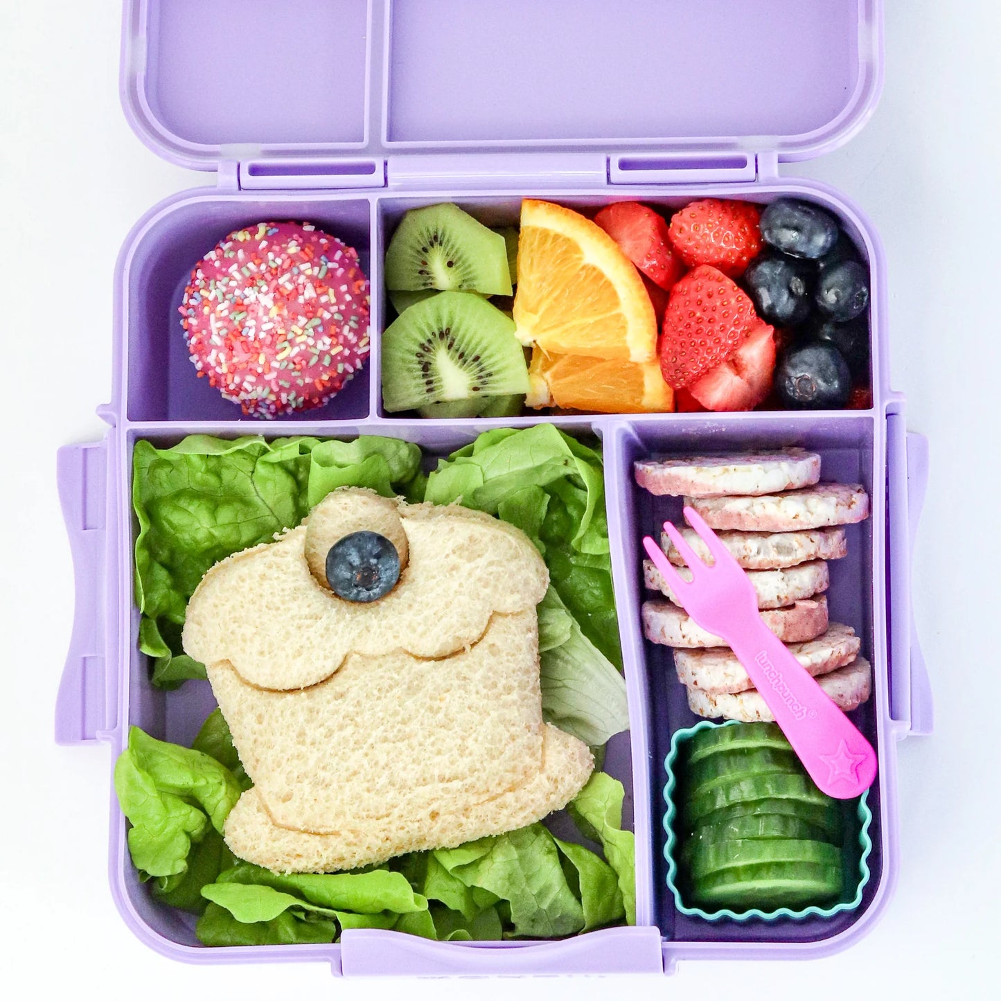 Lunch Punch villa és kanál szett - Blush