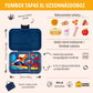 Yumbox Tapas XL Monte Carlo blue / Race Cars (4 rekeszes)