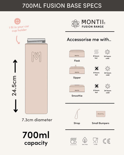 MontiiCo Fusion hőszigetelt termosz alap 700 ml (több színben)