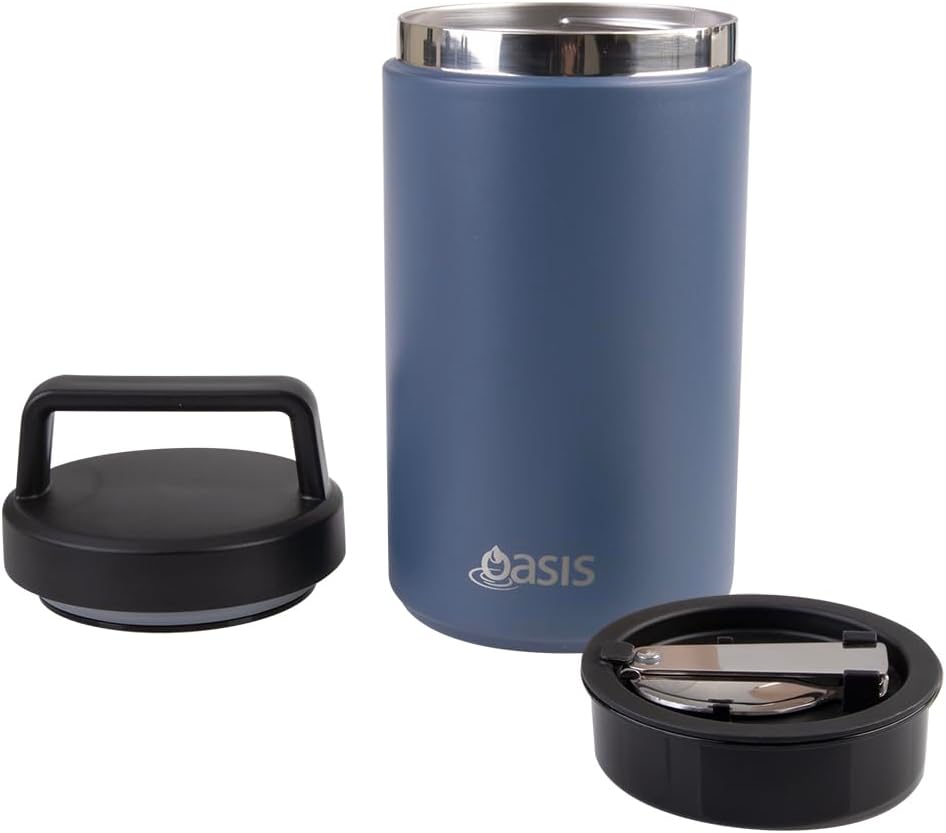 Oasis rozsdamentes ételtermosz kanállal és szósztartóval 700 ml (több színben)