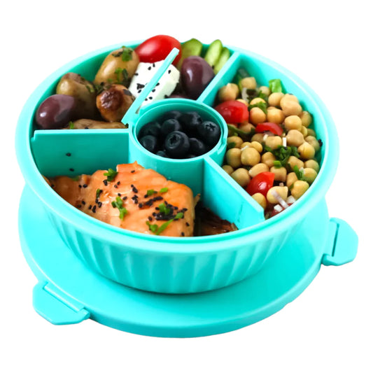 Yumbox salátás doboz - világoskék