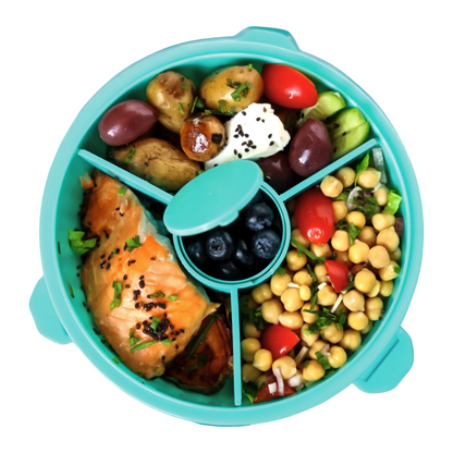Yumbox salátás doboz - világoskék