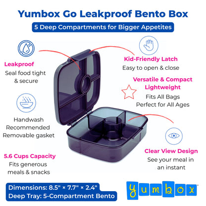 Yumbox Go / Charcoal Berlin Grey