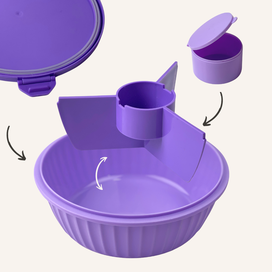 Yumbox salátás doboz - lila