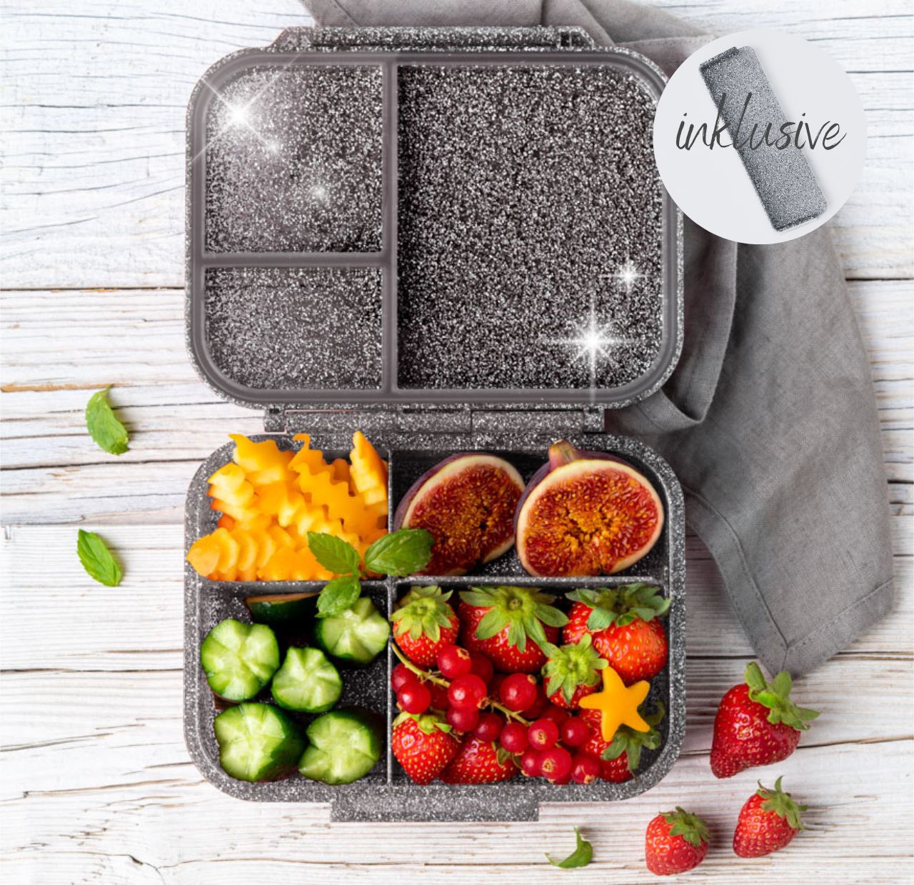 Lekkabox Mini Glamour - fekete