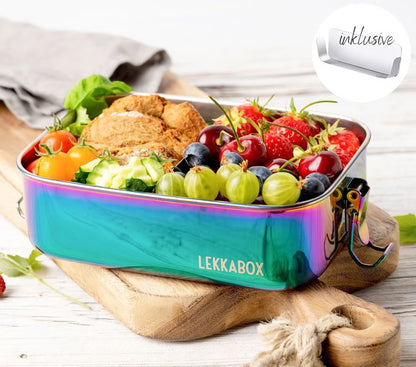 Lekkabox Rainbow Safe 1000 ml - rozsdamentes uzsonnásdoboz