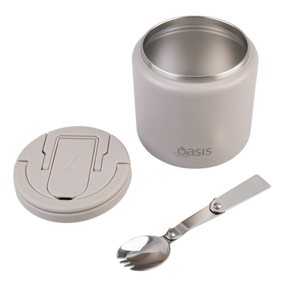 Oasis rozsdamentes acél ételtermosz kanál-villával 700 ml (több színben)