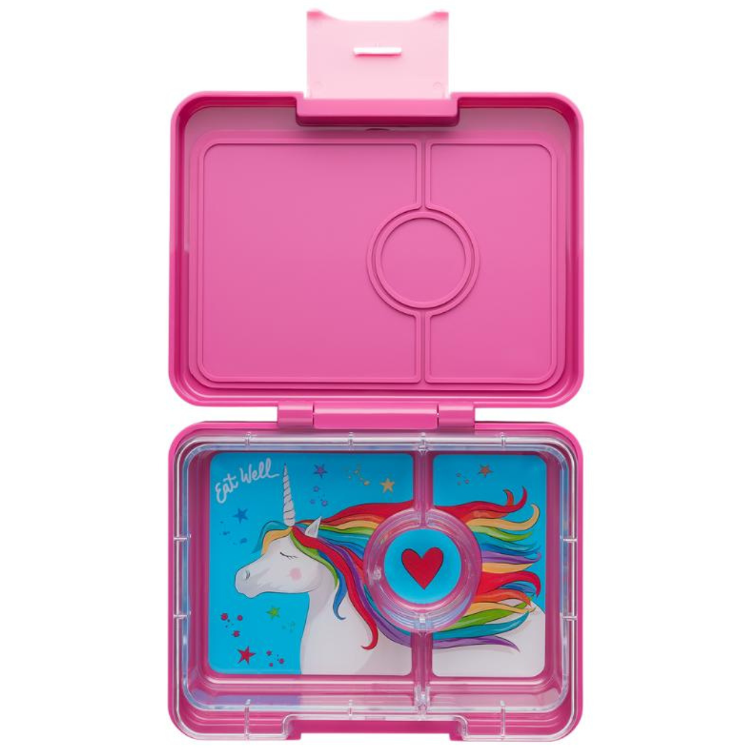 Yumbox Snack Malibu Purple / Magical Unicorn uzsonnásdoboz, pink