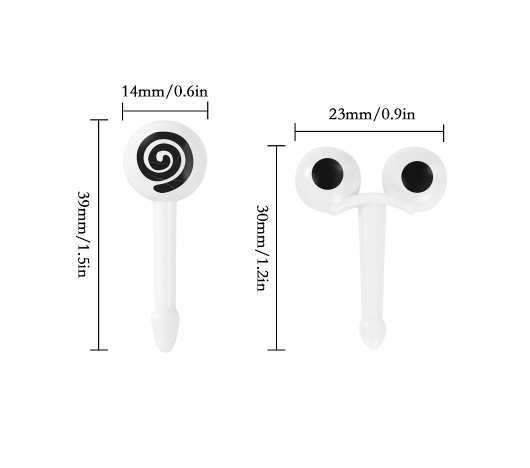 10 db mini nyárs - színes szemek