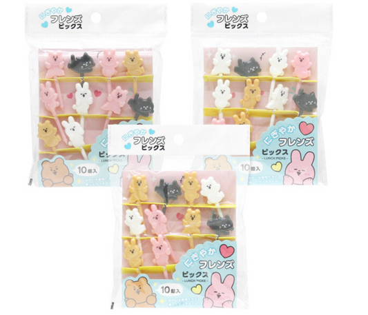 10 db mini nyárs - nyuszi, cica, maci