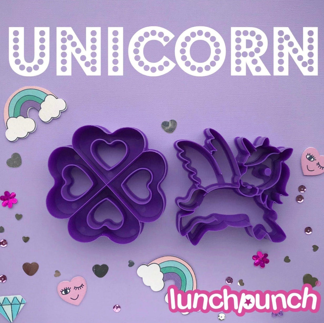 Lunch Punch szendvicsforma - Unikornis